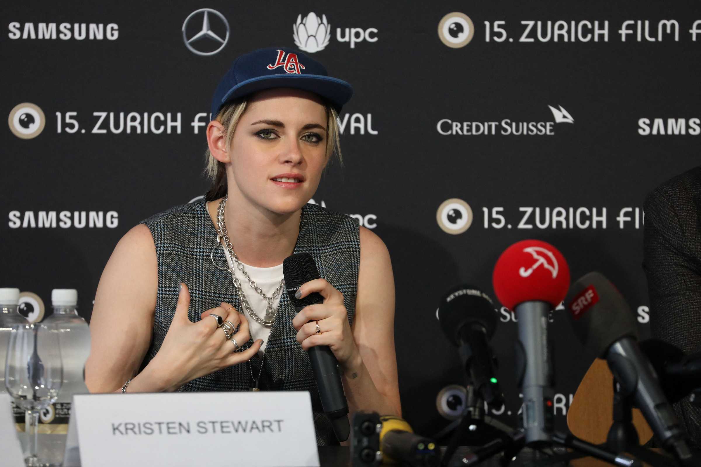 Kristen Stewart at “Seberg” press conference during 5th Zurich Film Festival on Oct 2