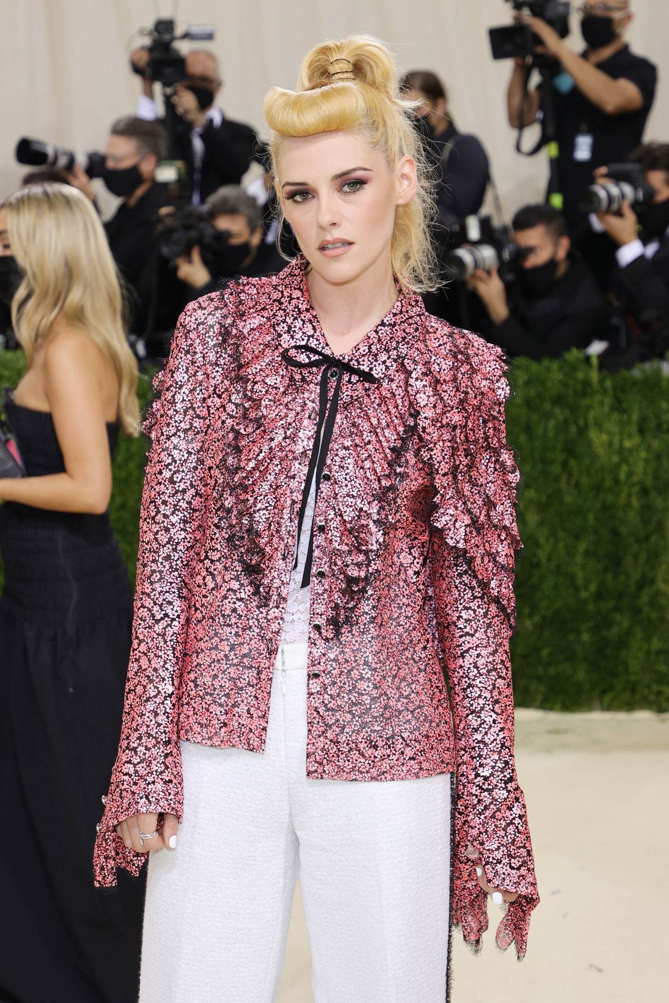 Kristen Stewart at The 2021 Met Gala Celebrating In America: A Lexicon Of Fashion on September 13